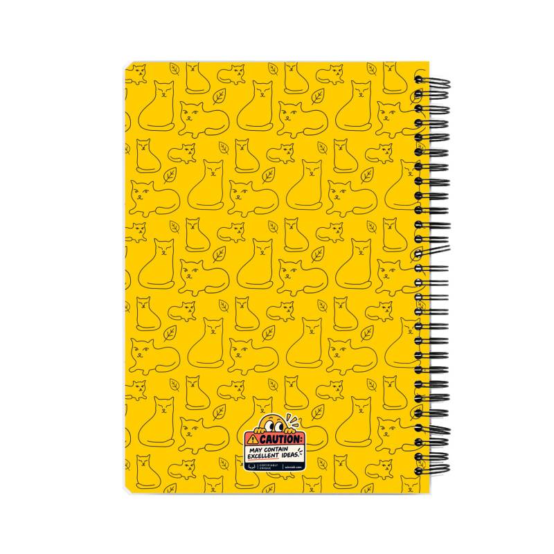 Cat & Coffee Spiral Notebook
