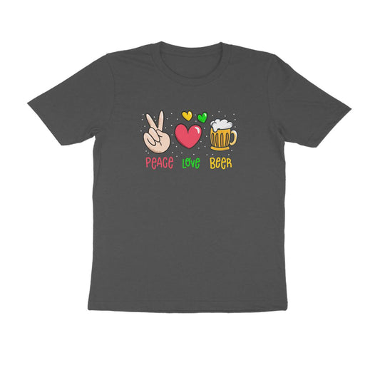 Peace Love Beer Men's T-Shirt