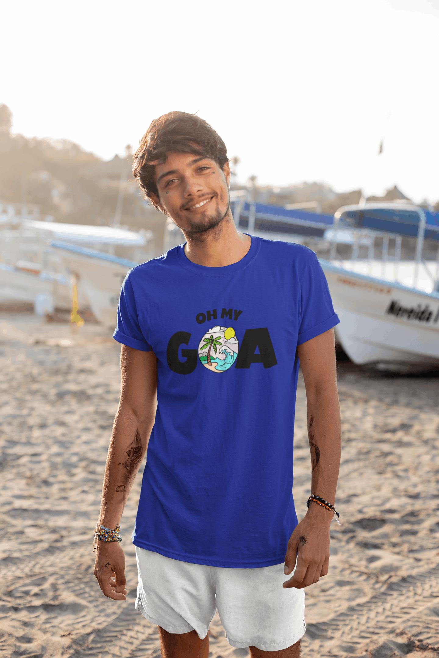 Oh My Goa Typography Men's T-Shirt