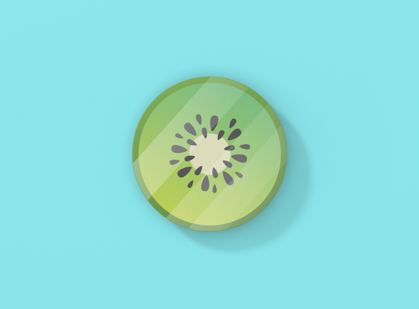 Slice o' Kiwi Coaster