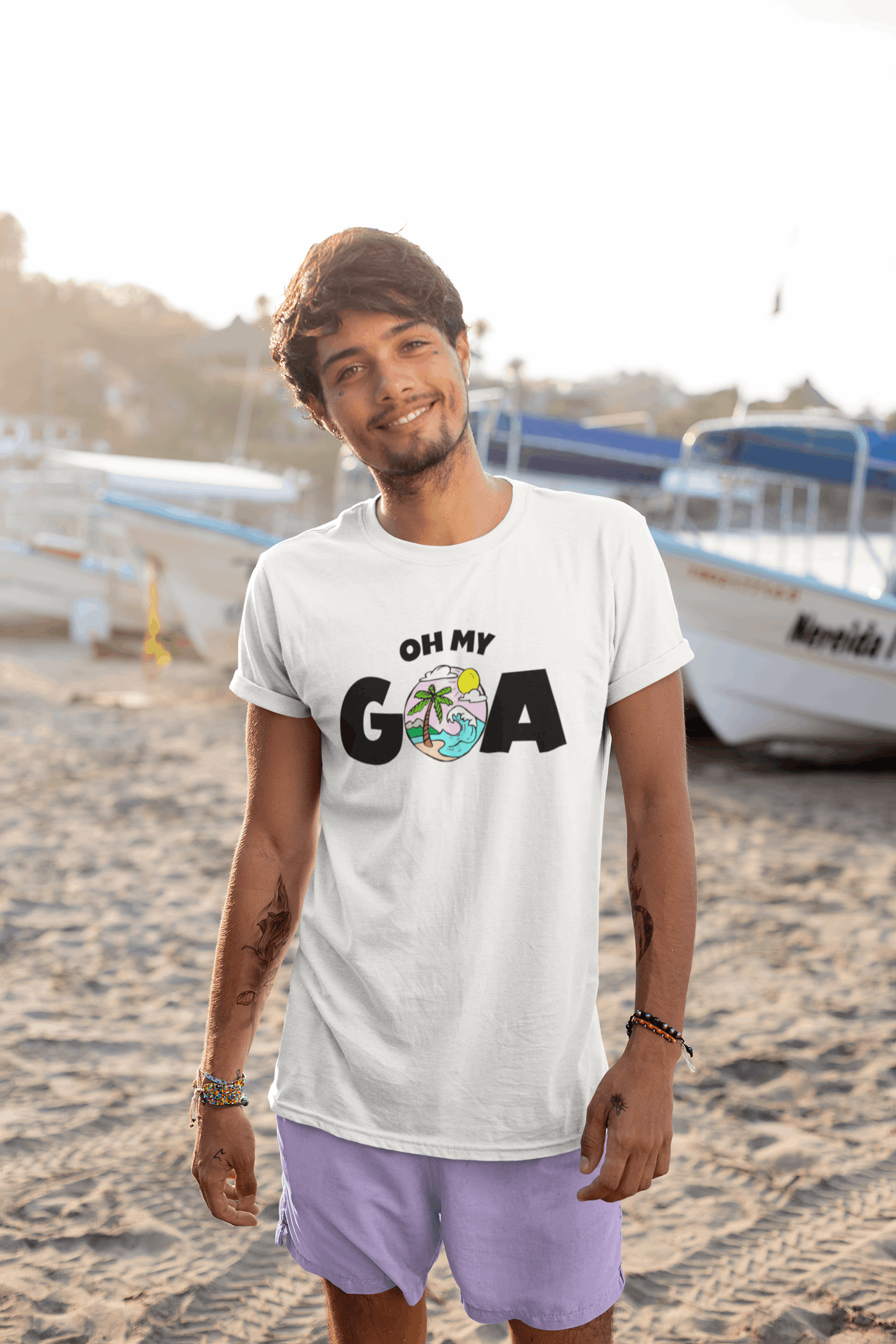 Oh My Goa Typography Men's T-Shirt