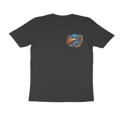 Fiery Dragon Pixels Men's T-Shirt