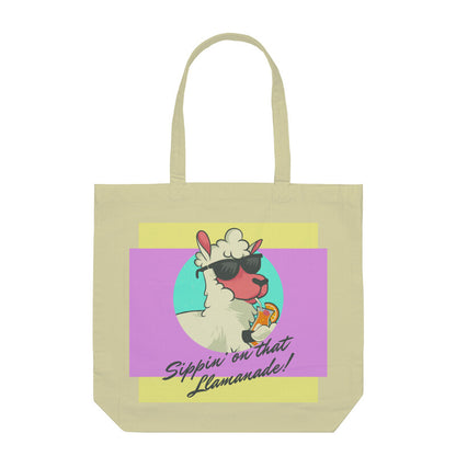 Sippin Llamanade Tote Bag