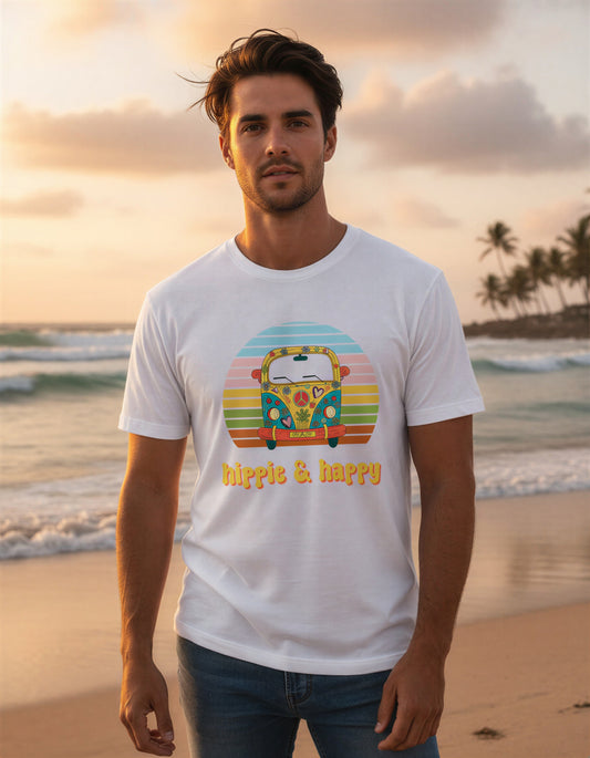 Hippie and Happy Men's T-Shirt