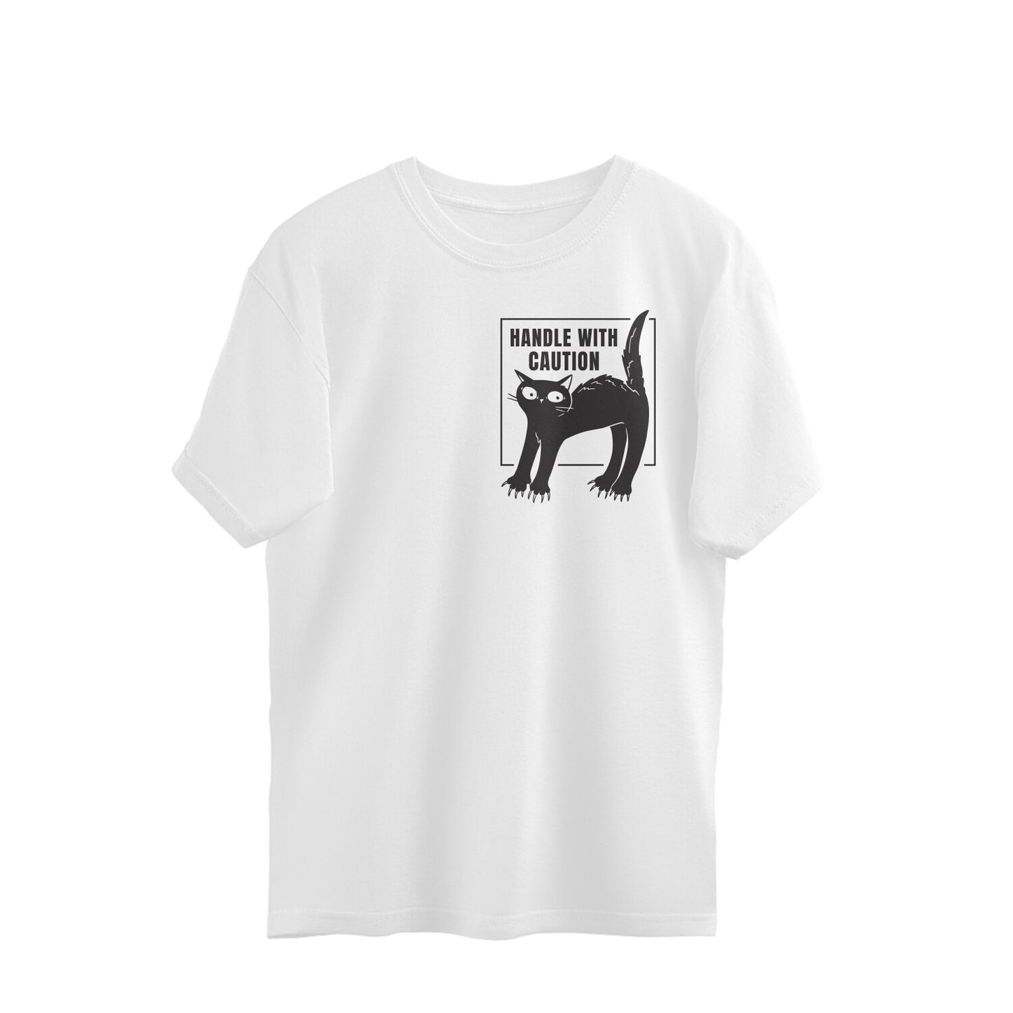 Kitty Caution Unisex Oversized T-Shirt