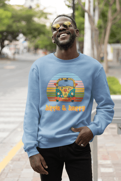 Hippie and Happy Unisex Sweatshirt