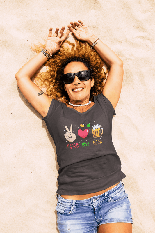 Peace Love Beer Women's T-Shirt