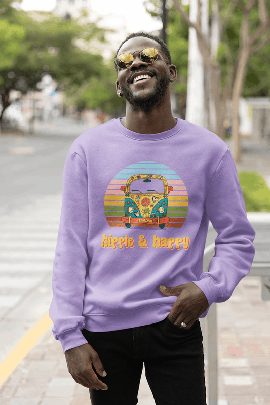 Hippie and Happy Unisex Sweatshirt