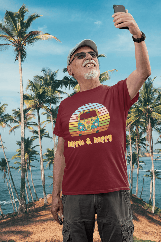 Hippie and Happy Men's T-Shirt