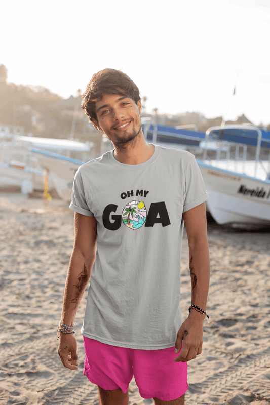 Oh My Goa Typography Men's T-Shirt