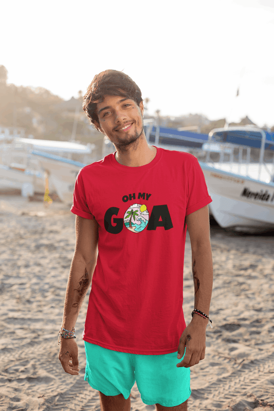 Oh My Goa Typography Men's T-Shirt