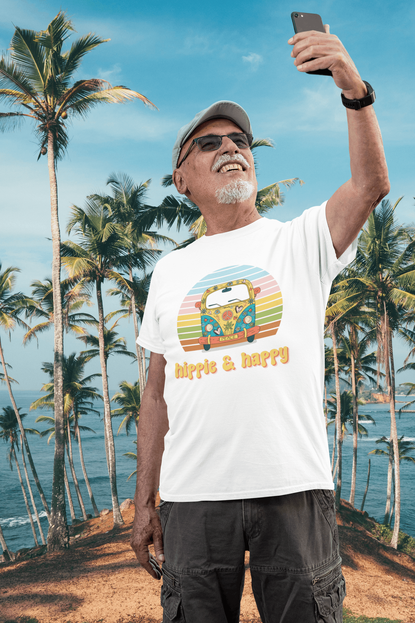 Hippie and Happy Men's T-Shirt